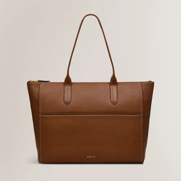 Radley Oak Street Zip Top Tote Bag,Saddle Brown - Lucks of Louth