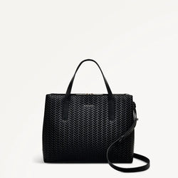 Radley Dukes Place Medium Zip Top Grab Bag - Black Weave - Lucks of Louth