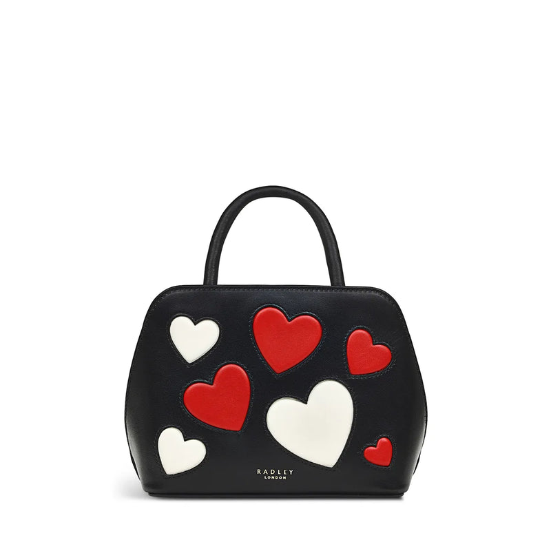 Radley Valentines SS24 Small Ziptop Grab Bag - Black - Lucks of Louth