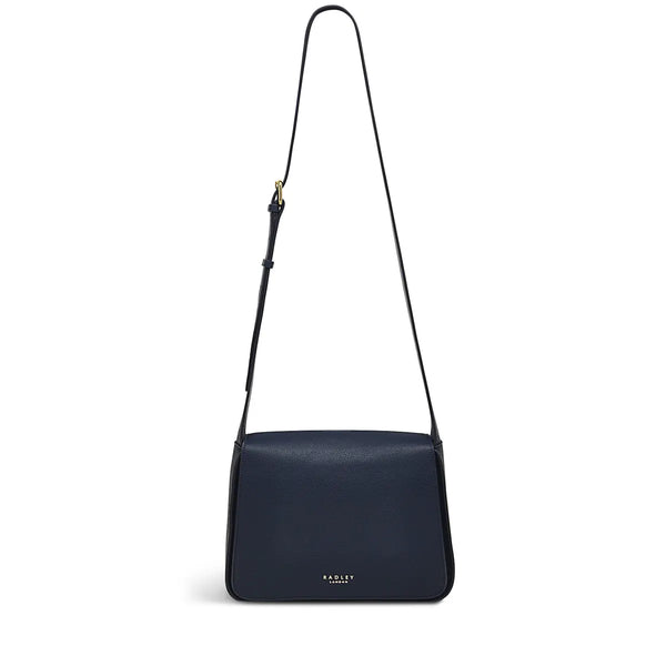 Radley Westwell Lane Flapover Handbag,Navy/Ink - Lucks of Louth