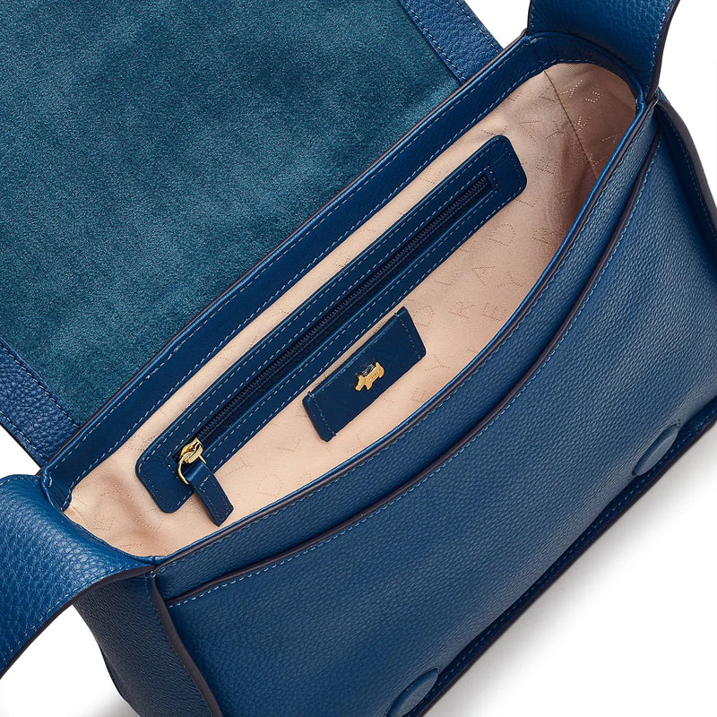 Radley London Westwell Lane Medium Flapover Crossbody Bag Deep Sea Lucks of Louth