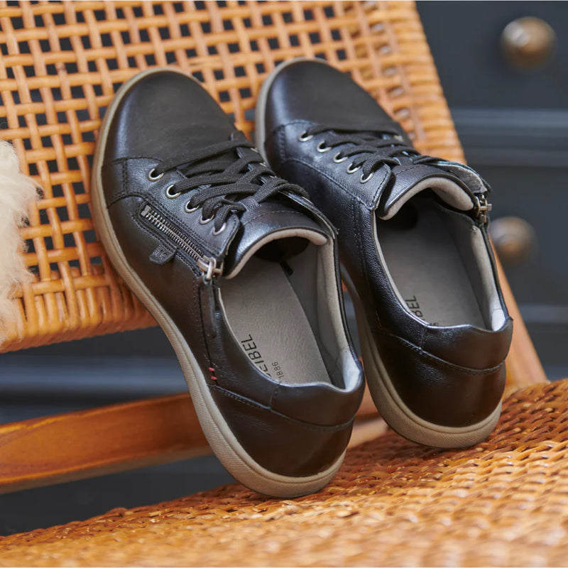 Josef Seibel Caren 12 Leather Shoe - Schwarz (Black) - Lucks of Louth