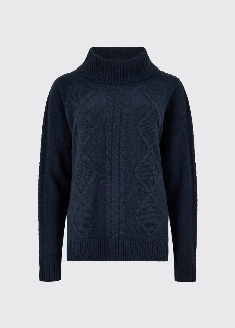 Dubarry Kirkwood Chunky Sweater - Navy - Lucks of Louth