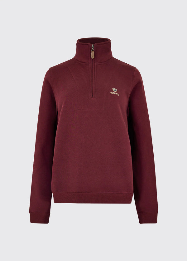 Dubarry Castlemartyr Sweatshirt - Oxblood - Lucks of Louth