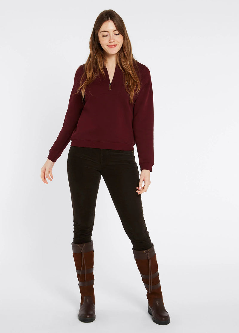 Dubarry Castlemartyr Sweatshirt - Oxblood - Lucks of Louth