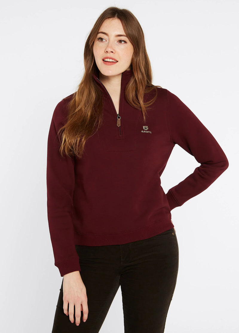 Dubarry Castlemartyr Sweatshirt - Oxblood - Lucks of Louth