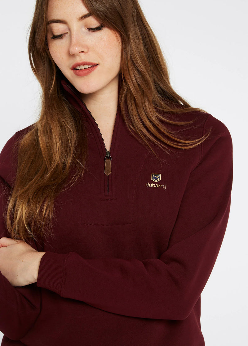 Dubarry Castlemartyr Sweatshirt - Oxblood - Lucks of Louth