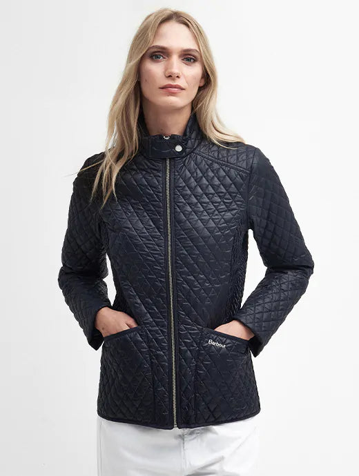 Barbour Swallow Quilted Jacket - Navy - Lucks of Louth