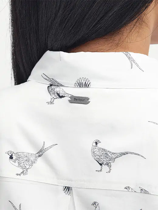Barbour Safari Shirt - Pheasant Print - Lucks of Louth