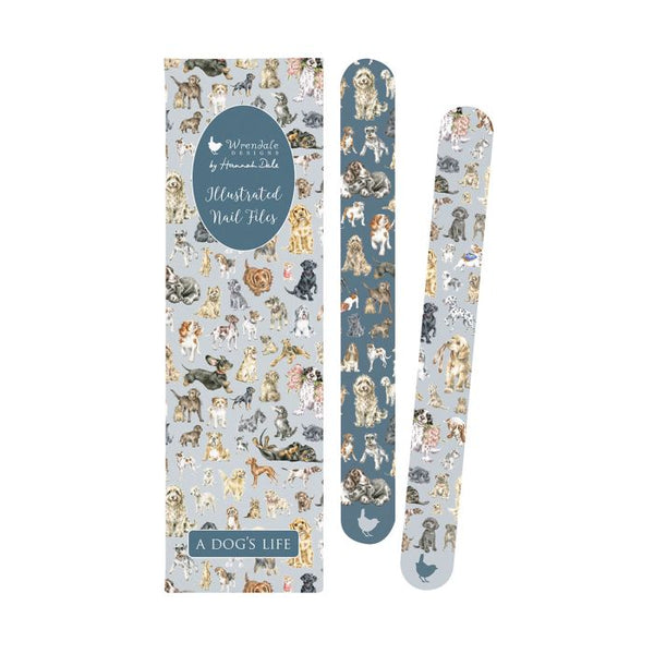 Wrendale Illustrated Nail Files - A Dog's Life - Lucks of Louth