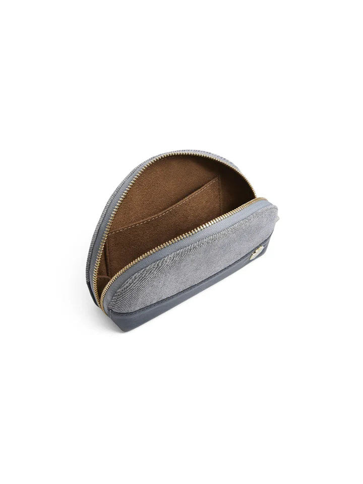 Fairfax & Favor Chiltern Coin Purse - Denim Suede - Lucks of Louth