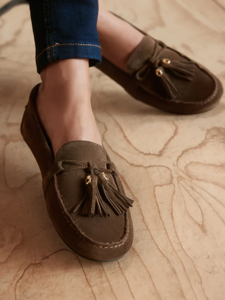 Fairfax & Favor Rutland Driver Shoe - Fog - Lucks of Louth
