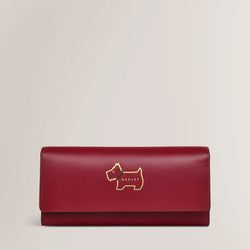 Radley London Large Flapover Purse - Heritage Outline Dark Red - Lucks of Louth