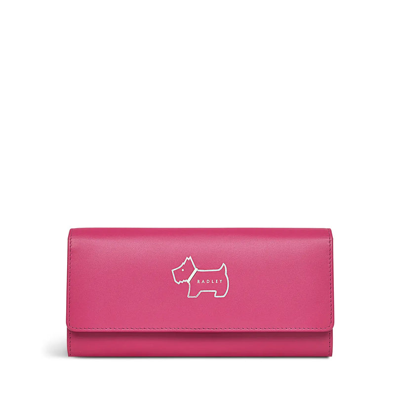 Radley Heritage Dog Outline Matinee Purse,Pink Coulis - Lucks of Louth