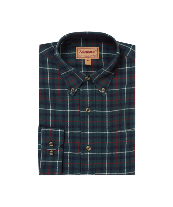 Schoffel Akenham Shirt - Botanical Green - Lucks of Louth