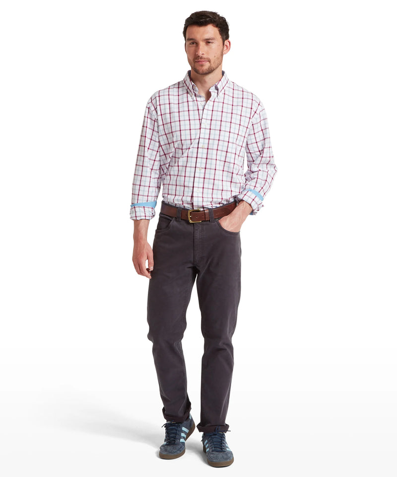 Schoffel Brancaster Classic Shirt - Mountain Blue Check - Lucks of Louth
