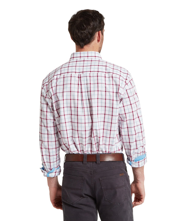 Schoffel Brancaster Classic Shirt - Mountain Blue Check - Lucks of Louth