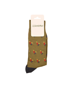 Schoffel Single Socks - Moss Cartridge - Lucks of Louth