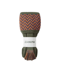 Schoffel Herringbone Shooting Sock - Country Green - Lucks of Louth