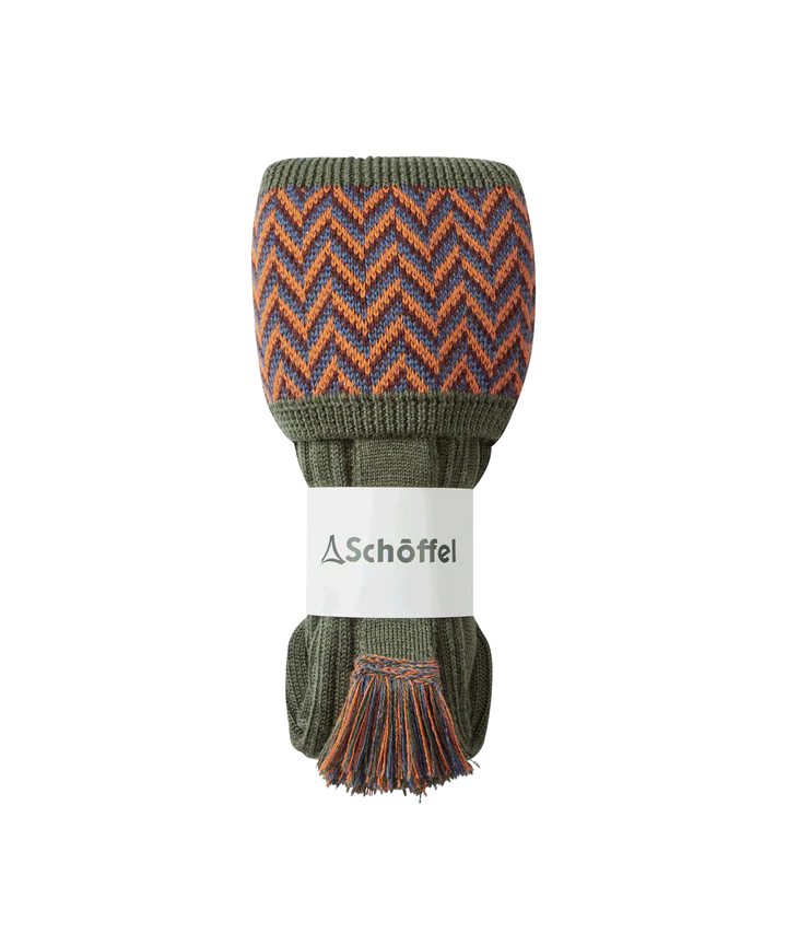 Schoffel Herringbone Shooting Sock - Country Green - Lucks of Louth