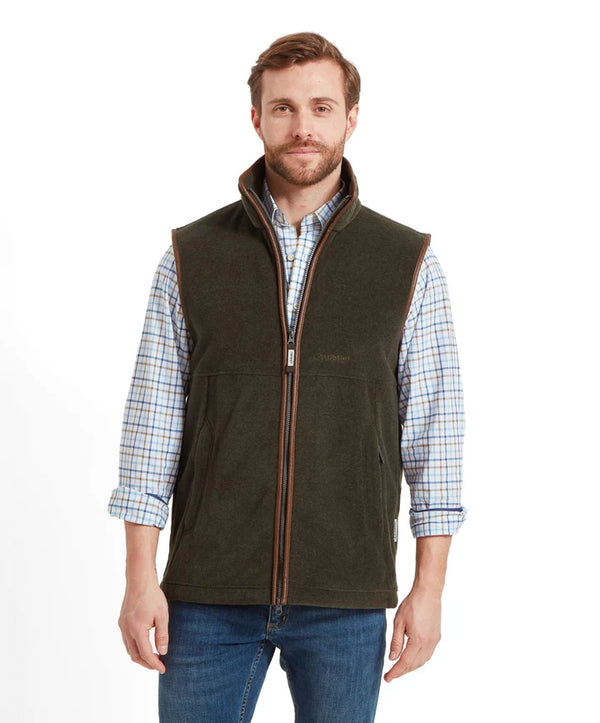 Schoffel Oakham Fleece Gilet - Dark Olive - Lucks of Louth