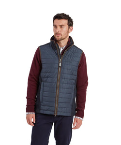 Schoffel Oakham Hybrid Gilet - Petrol Blue - Lucks of Louth