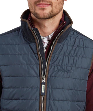 Schoffel Oakham Hybrid Gilet - Petrol Blue - Lucks of Louth