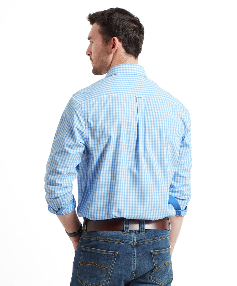 Schoffel Thorpeness Tailored Shirt - Blue Check - Lucks of Louth