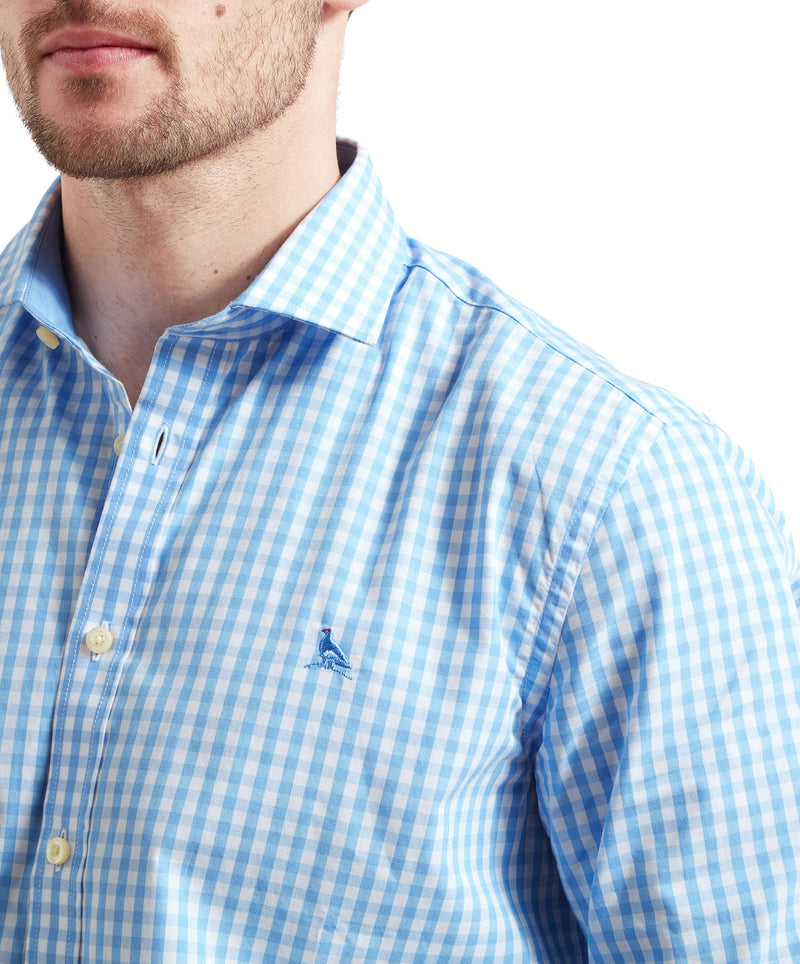 Schoffel Thorpeness Tailored Shirt - Blue Check - Lucks of Louth