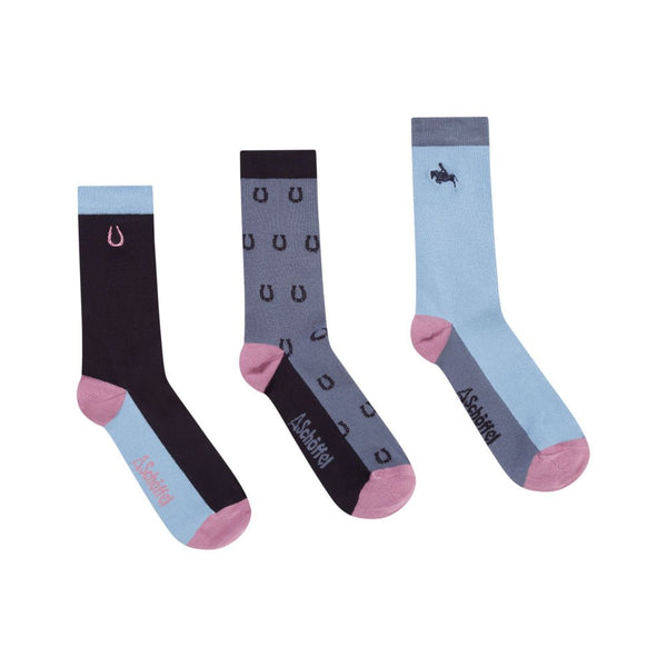 Schoffel Equestrian Bamboo Socks Mix - Box of 3 - Lucks of Louth