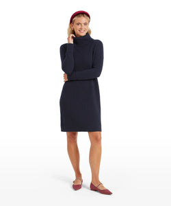 Schoffel Filey Roll Neck Dress - Navy - Lucks of Louth