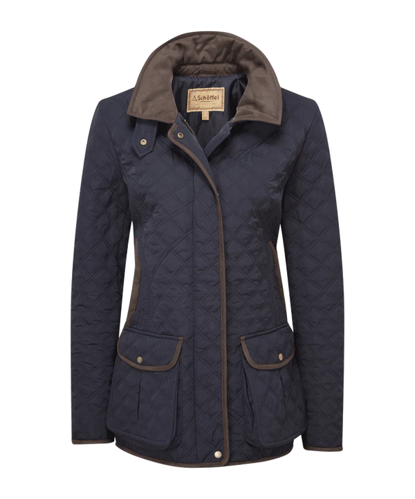 Schoffel Lilymere Quit Jacket - Midnight Blue - Lucks of Louth