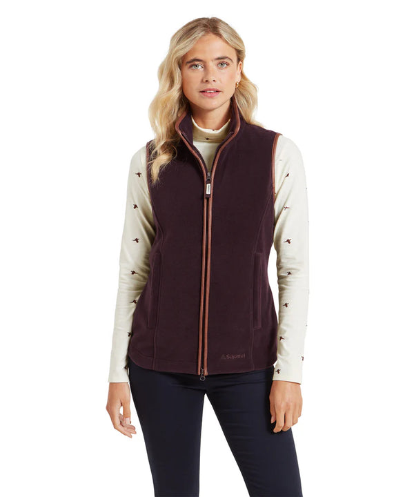 Schoffel Lyndon II Fleece Gilet - Port - Lucks of Louth