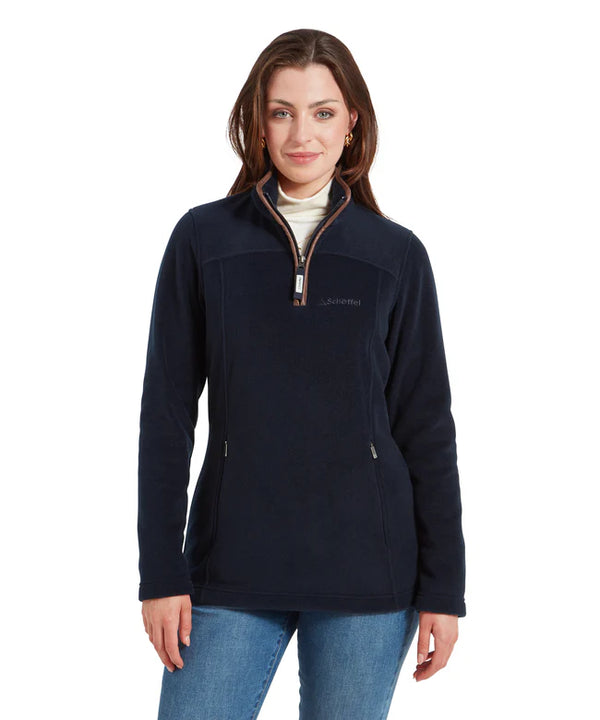 Schoffel Ladies Tilton II 1/4 Zip Fleece - Navy - Lucks of Louth