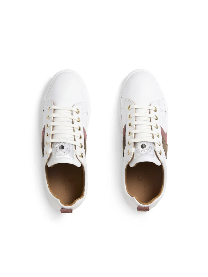 Fairfax & Favor Womens Suede Alexandra Trainer - Heather/Fog - Lucks of Louth