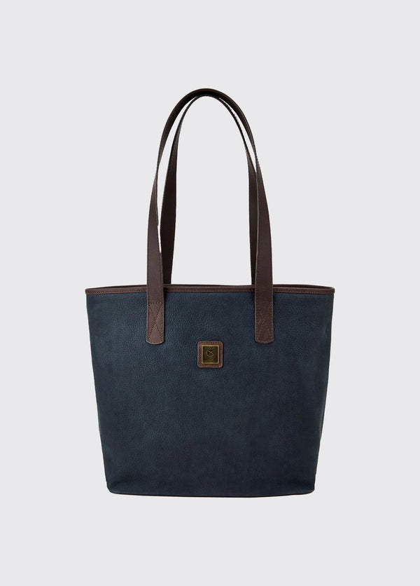 Rosemount tote bag - Navy/Brown - Lucks of Louth