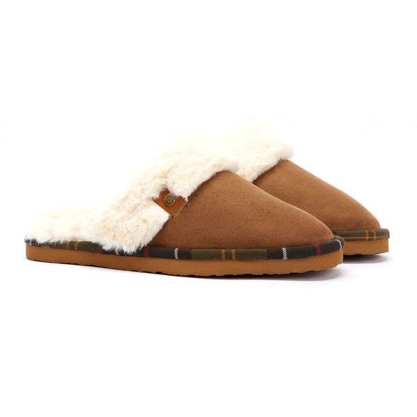 Barbour Claudia Mule Slipper - Camel - Lucks of Louth