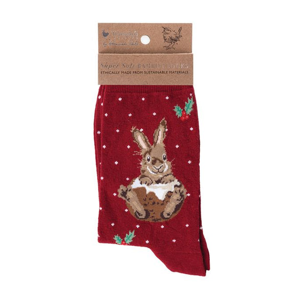 Wrendale Socks - Little Pudding Rabbit - Lucks of Louth