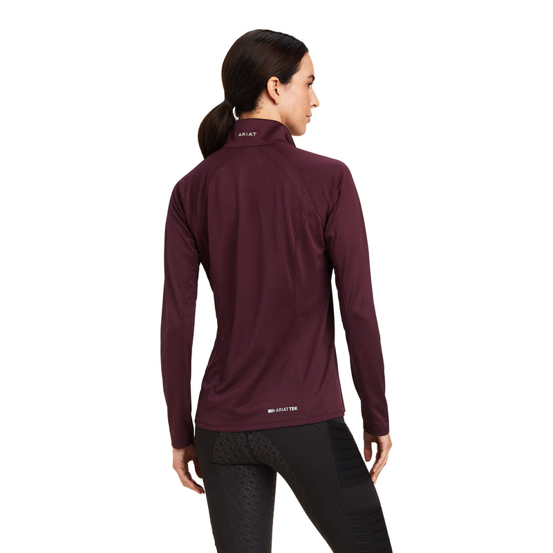 Ariat Sunstopper 1/4 Zip Baselayer - Mulberry - Lucks of Louth