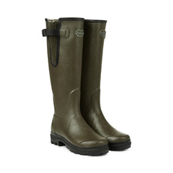 Le Chameau Ladies Vierzon Jersey Lined Wellington Boots - Vert - Lucks of Louth