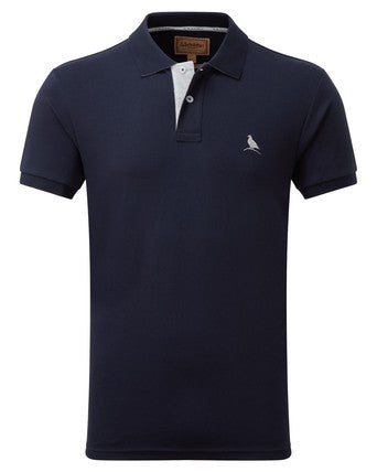 Schoffel St Ives Jersey Polo Shirt - Navy - Lucks of Louth