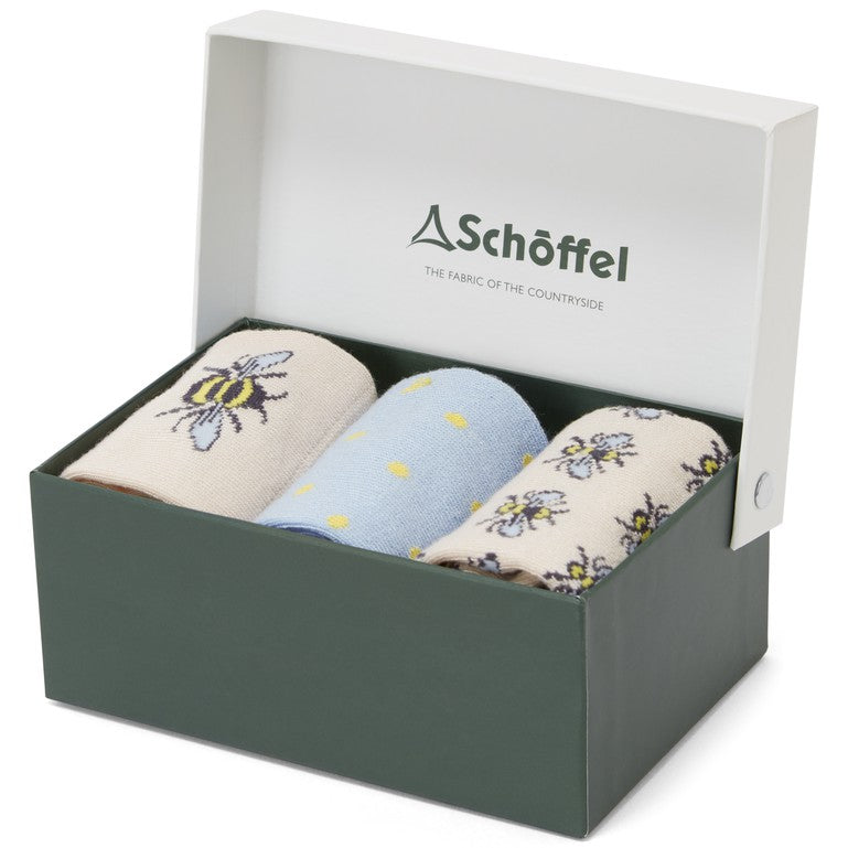 Schoffel Ladies Bamboo Socks - Bee Print - Lucks of Louth