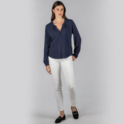 Schoffel Chloe Blouse - Navy - Lucks of Louth