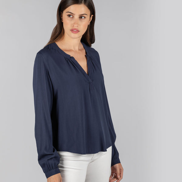 Schoffel Chloe Blouse - Navy - Lucks of Louth