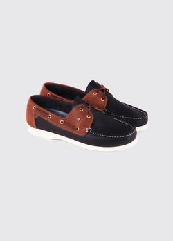 Dubarry Mens Admirals Deck Shoe - Navy/Brown - Lucks of Louth