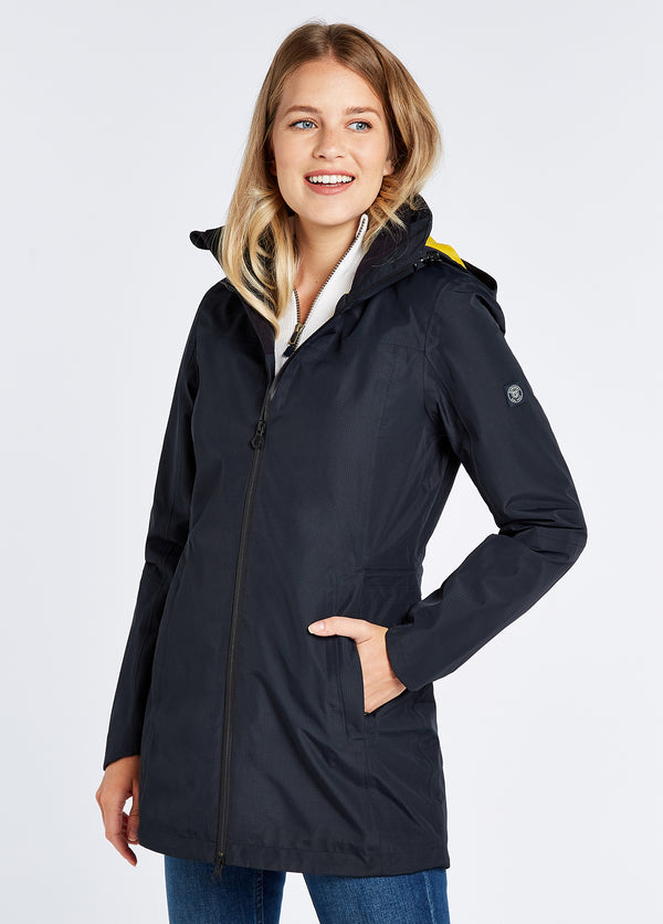 Dubarry Womens Allen Waterproof Jacket,Navy - Lucks of Louth