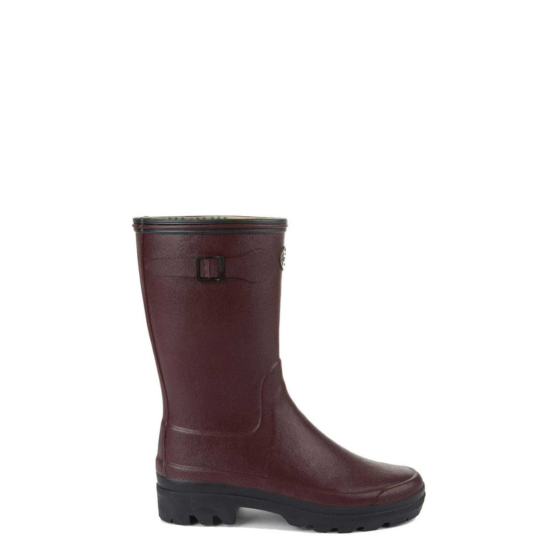 Le Chameau Giverny Bottillon Jersey Lined Boot - Cherry - Lucks of Louth