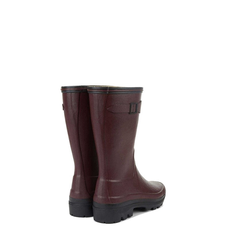 Le Chameau Giverny Bottillon Jersey Lined Boot - Cherry - Lucks of Louth