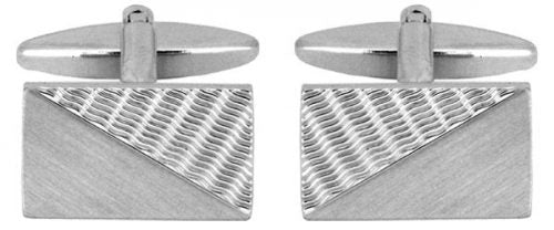 Dalaco Rect Engine Turned Cufflinks - Lucks of Louth