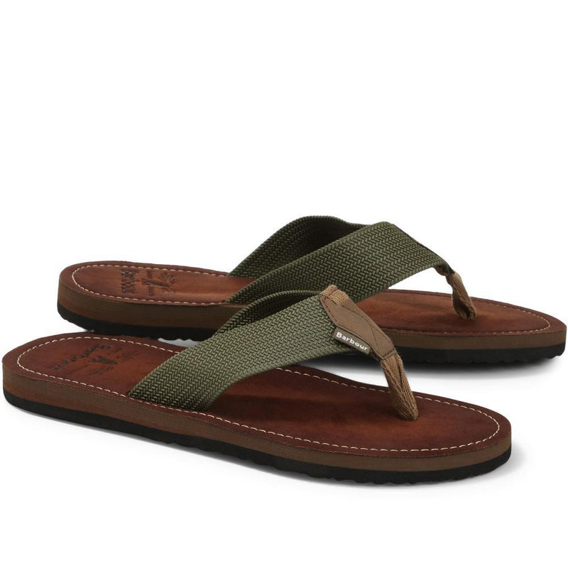Barbour Toeman Sandal - Olive - Lucks of Louth